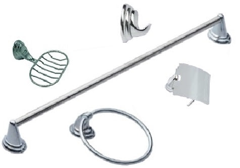 Set Accesorios Baño 5 piezas Colomba