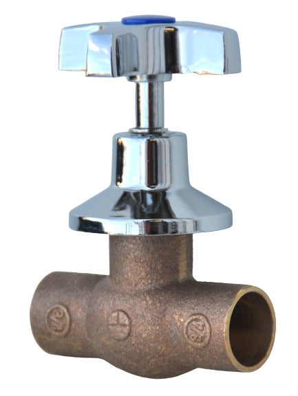 Llave Paso Camp. Cr.Man Cruz 3/4" Bronce