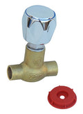 Llave Paso So Superior Cromado 1/2"