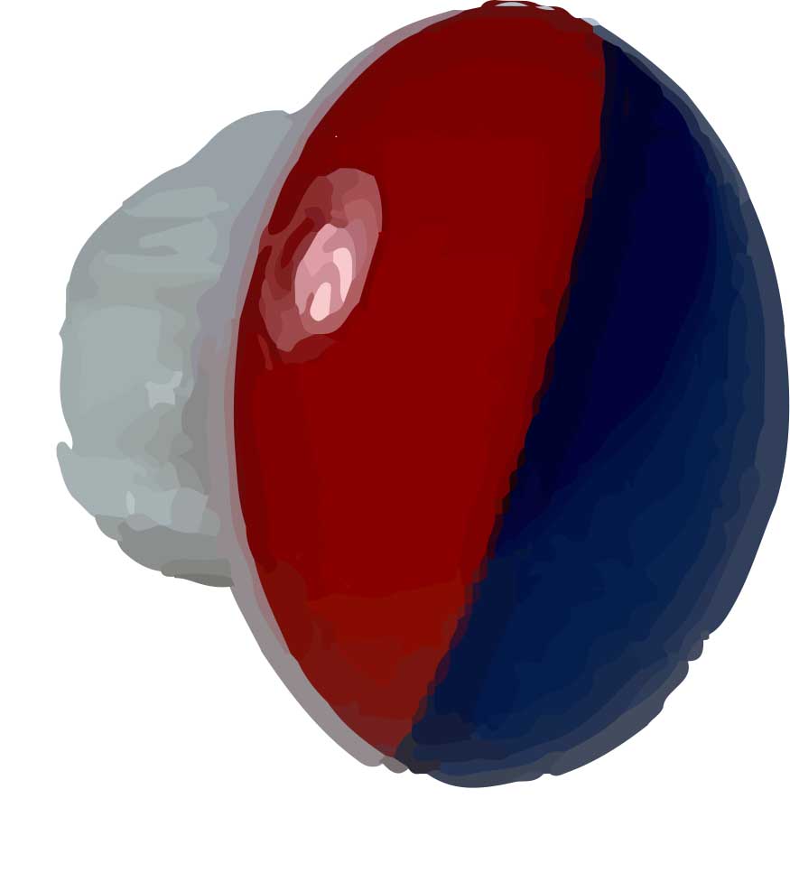 Marca Color Rojo/Azul Base 6,6 mm