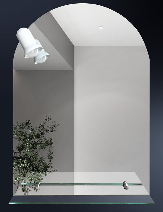 Espejo 50x70 Ret-1/2 Pt. /Repisa y luz