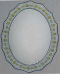 Espejo 60x80 Ovalado Puntos Amarillos