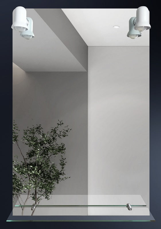 Espejo 60x90 Rectang. /Repisa y 2 luces