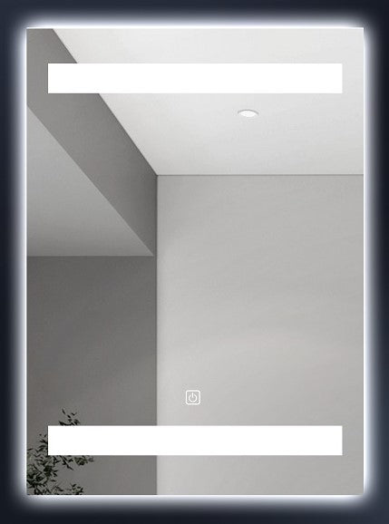 Espejo 45x60 Rectang. c/luz Led Arr-Abaj