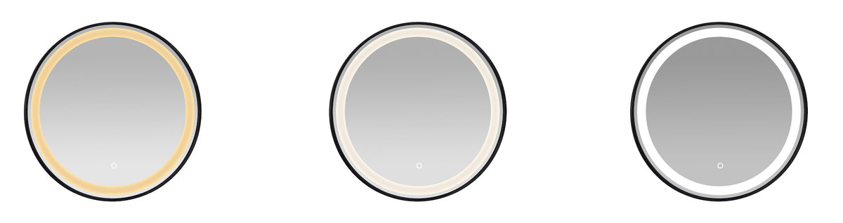 Espejo Circ 60 cm Led Triple, Bord.Metal